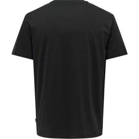 Only & Sons 22026069_ONSWB REG SS TEE O Yaka Baskılı Lacivert Erkek T-shirt