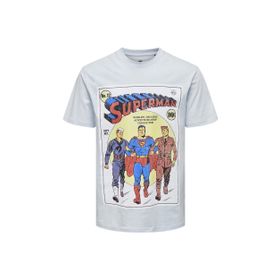 Only & Sons 22026069_ONSWB REG SS TEE O Yaka Baskılı Mavi Erkek T-shirt
