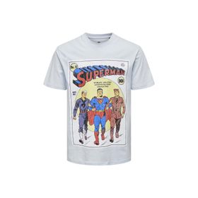 Only & Sons 22026069_ONSWB REG SS TEE O Yaka Baskılı Mavi Erkek T-shirt