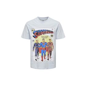 Only & Sons 22026069_ONSWB REG SS TEE O Yaka Baskılı Mavi Erkek T-shirt