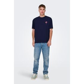 Only & Sons 22029519 Lacivert Erkek T-shirt