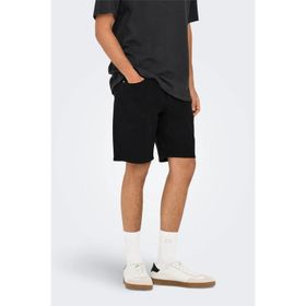 Only & Sons 22032927 Siyah Erkek Onsweft Regular Fit Jean Şort