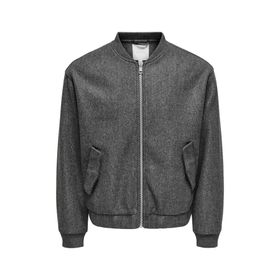 Only & Sons 22034739 Onsworf Lıfe Bomber Jacket OTW Gri Erkek Mont
