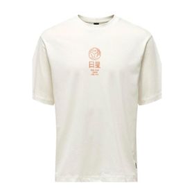 Only & Sons Erkek ONSMALIK LIFE RLX SS TEE TR Relax Fit Kısa Kollu Tişört