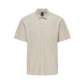 Only & Sons Onsaime Rlx Ss Açık Gri Polo Erkek T-shirt