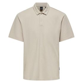 Only & Sons Onsaime Rlx Ss Açık Gri Polo Erkek T-shirt