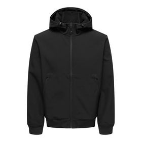 Only & Sons Onsbowie Softshell Bomber OTW Noos Siyah Bomber Erkek Ceket