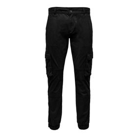 Only & Sons Onscam Stage Cargo Cuff Life 6687 Noos Siyah Erkek Pantolon