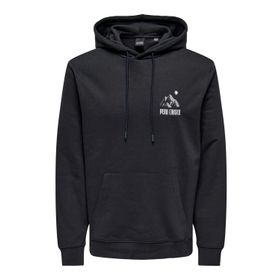 Only & Sons Onscarl Reg Mountain Sweat Hoodie Koyu Lacivert Erkek Sweatshirt