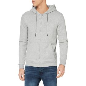 Only & Sons Onsceres Zip Thr Hoodie Sweat Noos Açık Gri Melanj Erkek Sweatshirt