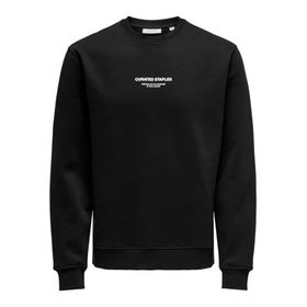 Only & Sons Onscurated Reg Crew Neck Sweat Black Erkek Sweatshirt