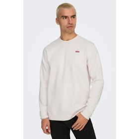 Only & Sons Onsdawson Reg Crew VD Gri Erkek Sweatshirt