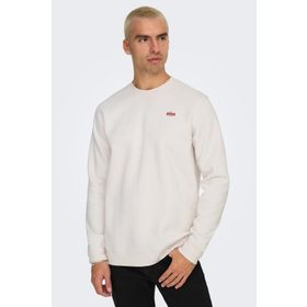Only & Sons Onsdawson Reg Crew VD Gri Erkek Sweatshirt
