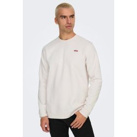 Only & Sons Onsdawson Reg Crew VD Gri Erkek Sweatshirt