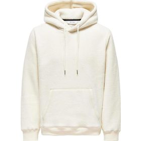 Only & Sons Onsemılıo 22030287 Ekru Kapüşonlu Teddy Kumaş Erkek Sweatshirt