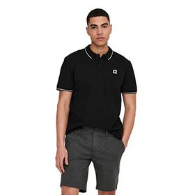 Only & Sons Onsfletcher Slim SS Polo Noos Polo Beyaz Erkek T-shirt