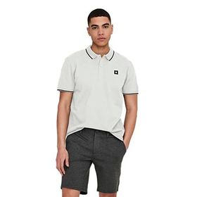 Only & Sons Onsfletcher Slim SS Polo Noos Polo Siyah Erkek T-shirt