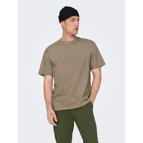 Only & Sons Onsfred Çöl Boz Kahverengi Erkek T-shirt