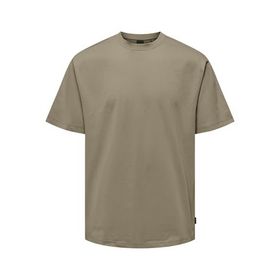 Only & Sons Onsfred Çöl Boz Kahverengi Erkek T-shirt
