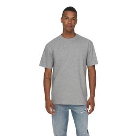Only & Sons Onsfred Rlx Ss Tee Noos Açık Gri Melanj Erkek T-shirt