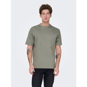 Only & Sons Onsfred Rlx Ss Tee Noos Gri Castor Gray Erkek T-shirt