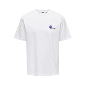 Only & Sons Onskoley Life RLX SS TEE Beyaz Erkek T-shirt