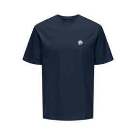 Only & Sons Onskoley Life RLX SS TEE Lacivert Erkek T-shirt