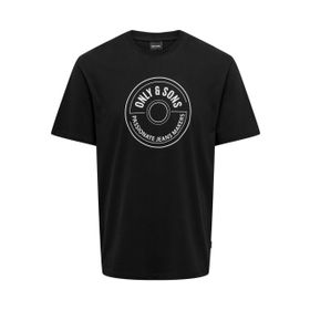 Only & Sons Onslamer Life Reg Logo Ss Tee Black Erkek T-shirt