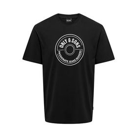 Only & Sons Onslamer Life Reg Logo Ss Tee Black Erkek T-shirt