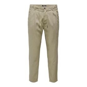 Only & Sons Onsleo Crop Linen Mix 0048 Pant Chinchilla Erkek Pantolon