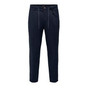 Only & Sons Onsleo Crop Linen Mix 0048 Pant Koyu Lacivert Erkek Pantolon
