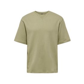 Only & Sons Onsmoab Life Rlx Ss Sweat Soluk Yeşil Erkek Sweatshirt