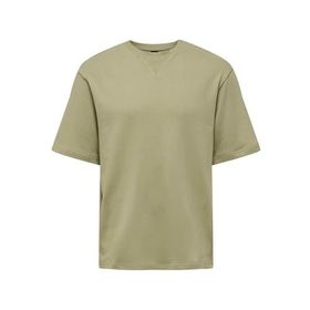Only & Sons Onsmoab Life Rlx Ss Sweat Soluk Yeşil Erkek Sweatshirt