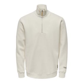 Only & Sons Onsriley Antik Beyaz Erkek Sweatshirt