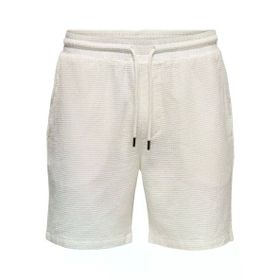 Only & Sons Os22032055 Onsbertıl Waffle Shorts Erkek Beyaz Şort