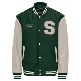 Only Yeşil-Onsjay Varsity Jacket Otw Erkek Ceket