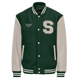 Only Yeşil-Onsjay Varsity Jacket Otw Erkek Ceket
