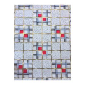 Onur Çeşit Pazarı 1,7 mm 80x180 cm Desenli Şeffaf Masa Örtüsü