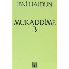 Onur Yayınları Mukaddime Cilt: 3