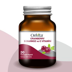 Onvita Cranberry D-Mannoz C Vitamini 30 Kapsül