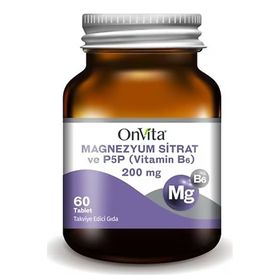 Onvita Magnezyum Sitrat P5P Vitamin B6 60 Tablet