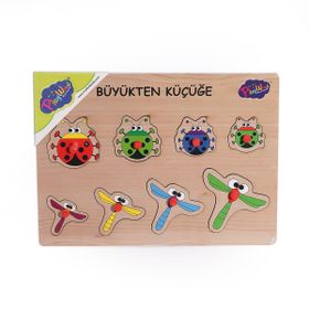 Onyıl Oyuncak 131-132 ONY Büyükten Küçüğe Ahşap Tutmalı Puzzle