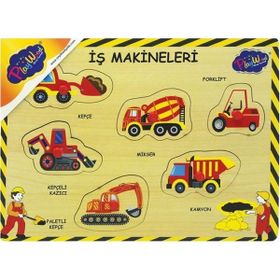 Onyıl Oyuncak Ahşap Tutmalı İş Makinaları