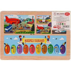 Onyıl Oyuncak ONY-233-234-235-236 Havaalanı Lego Ahşap Eğitici Puzzle