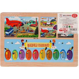 Onyıl Oyuncak ONY-233-234-235-236 Havaalanı Lego Ahşap Eğitici Puzzle