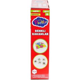 Onyıl Oyuncak ONY-401 26 Parça Ahşap Renkli Rakamlar Oyun Seti