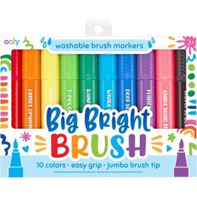 Ooly Big Bright Fırça Uçlu 10’lu Keçeli Kalem