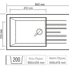 OPAL UM-45 Super Whıte Granit Eviye
