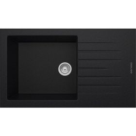 OPAL UM-86 XL Metallıc Black Granit Eviye