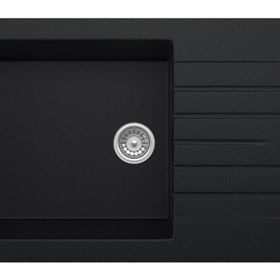OPAL UM-86 XL Metallıc Black Granit Eviye